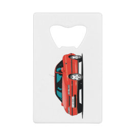 Opel Calibra red Creditkaart Flessenopener