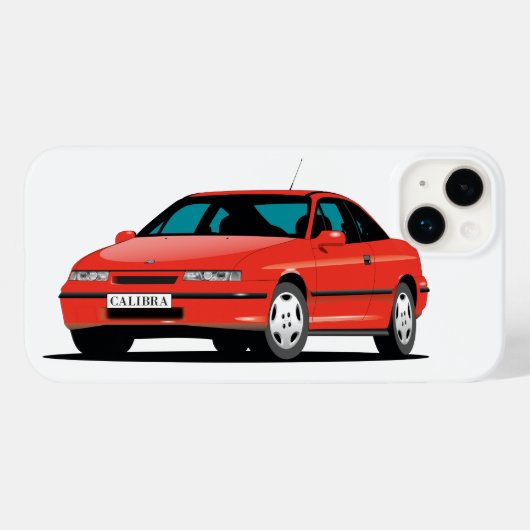 Opel Calibra red front Case-Mate iPhone Case (Achterkant (horizontaal))