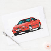 Opel Calibra red front Rechthoekige Sticker (Envelop)