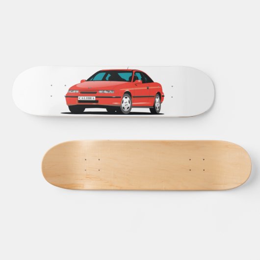 Opel Calibra red front Skateboard (Horizontaal)