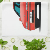 Opel Calibra red front Theedoek (Gevouwen)