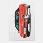 Opel Calibra red front Theedoek (Verticaal)