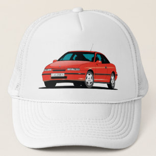 Opel Calibra red front Trucker Pet