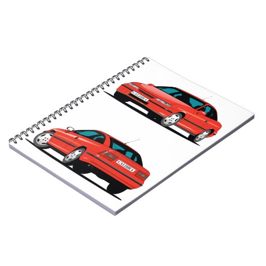 Opel Calibra red Notitieboek (Linkerzijde)