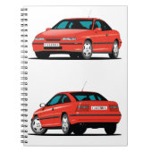 Opel Calibra red Notitieboek (Voorkant)