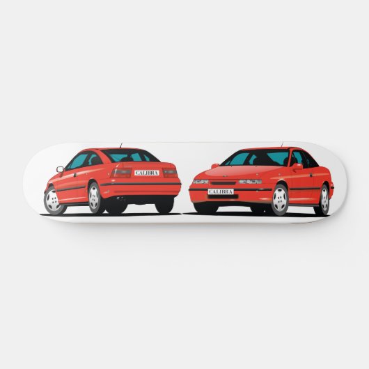 Opel Calibra red Skateboard (Horizontaal)