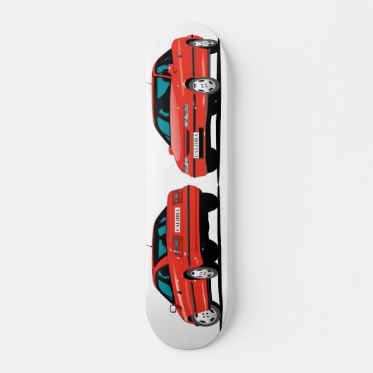Opel Calibra red Skateboard (Voorkant)