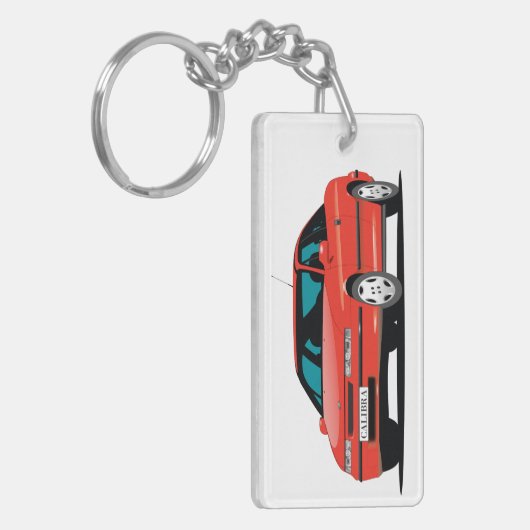 Opel Calibra red Sleutelhanger (Voorkant Links)