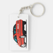 Opel Calibra red Sleutelhanger (achterkant)