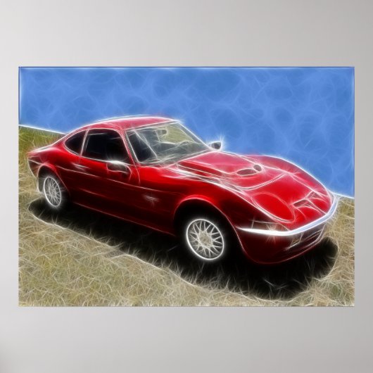 Opel GT Poster (Voorkant)