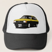 Opel Kadett GT/E Coupé yellow-black Trucker Pet (Voorkant)