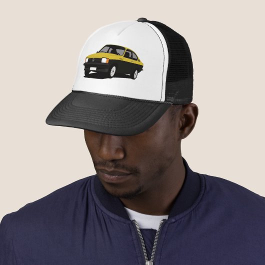 Opel Kadett GT/E Coupé yellow-black Trucker Pet (In situ)