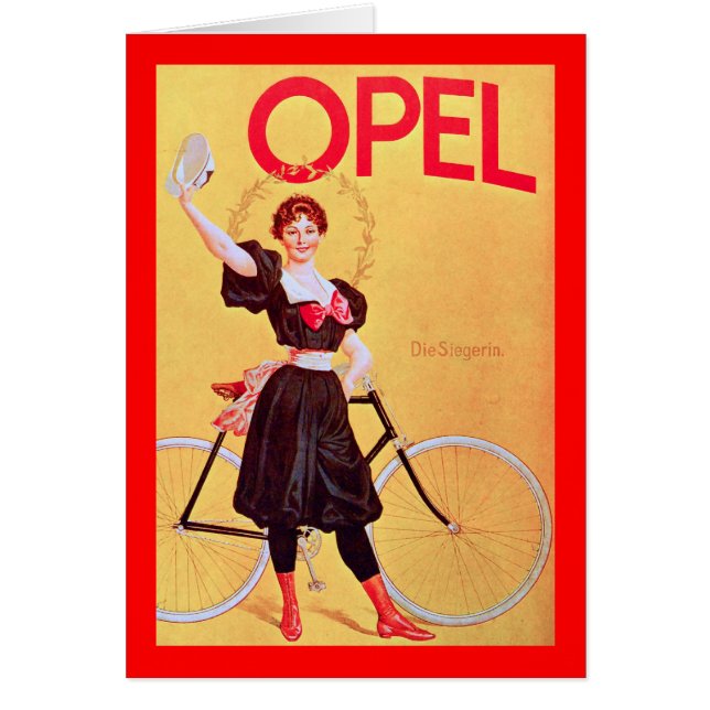 Opel -  Poster voor fietsen ( 1900 ) (Voorkant)