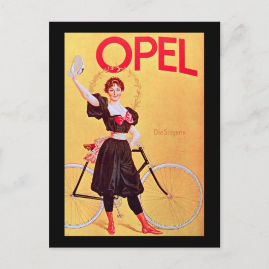 Opel -  Poster voor fietsen ( 1900 ) Briefkaart (Voorkant)