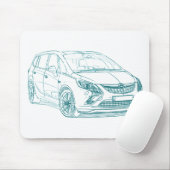 Opel Zafira Tourer 2012 Muismat (Met muis)