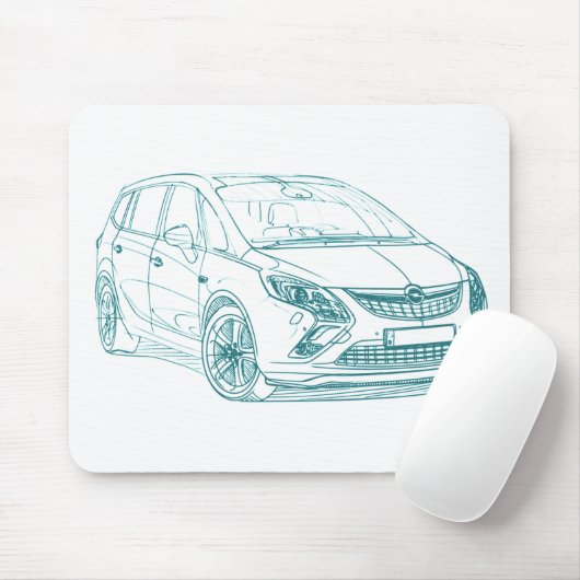 Opel Zafira Tourer 2012 Muismat (Met muis)