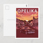 Opelika, Alabama  Briefkaart (Voorkant / Achterkant)