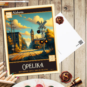 Opelika, Alabama    Briefkaart