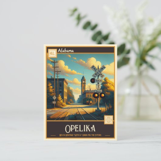 Opelika, Alabama |  Briefkaart (Staand voorkant)