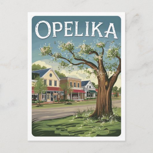Opelika, Alabama  Briefkaart (Voorkant)