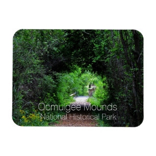 Opelofa Trail, Ocmulgee Mounds, Georgia Briefkaart Magneet