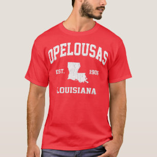 Opelousas Louisiana LA staat Athletic styl T-shirt