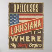 Opelousas Louisiana Poster (Voorkant)