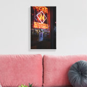 Open 24 uur Neon Diner Sign New York City NYC Canvas Afdruk (Insitu (Woonkamer))