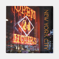 Open 24 uur Neon Diner Sign New York City NYC