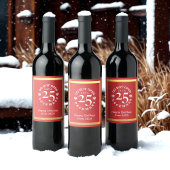 Open 25 december Red niet Wijn Etiket