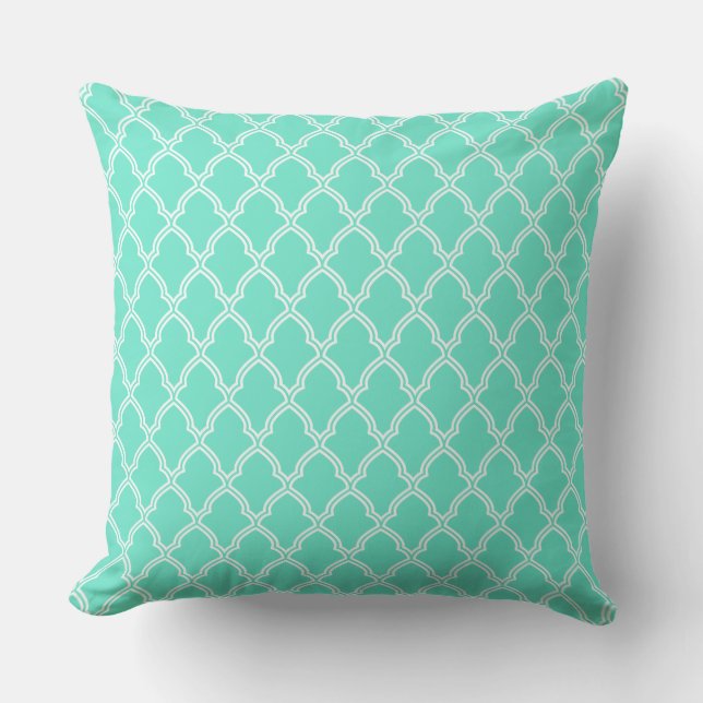 Open Accent Pillow-Moroccan Print Buitenkussen (Voorkant)