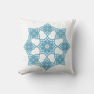 Open Accent Pillow-Moroccan Print Buitenkussen