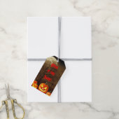 Open als je Creepy graveyard Halloween Gift T Cadeaulabel (Met Touw)