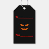 Open als je durft Griezelige begraafplaats Hallowe Cadeaulabel (Achterkant)