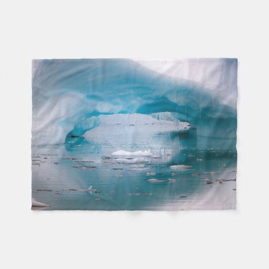 Open Arch IJsberg | Antarctica Fleece Deken (Voorkant (Horizontaal))