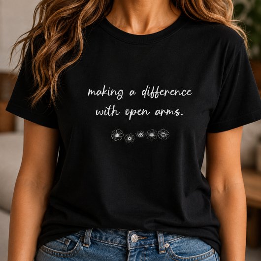 Open Arm Foster Care maakt een verschil T-shirt