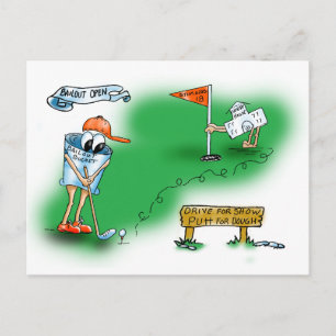 Open Bailout - Golf Briefkaart