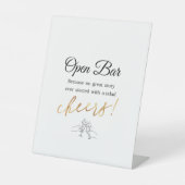 Open balk reclamebord met voetstuk (Voorkant)