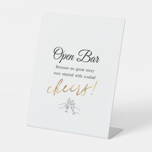 Open balk reclamebord met voetstuk (Voorkant)