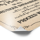 OPEN balk voor WEDDING OF PARTY SIGN Foto Afdruk (Hoek)