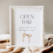 Open Bar Beige Boog Vrijgezellenfeest De Knoop Bin Reclamebord Met Voetstuk