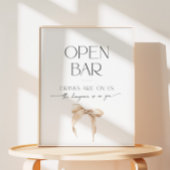 Open Bar Beige Boog Vrijgezellenfeest De Knoop Bin Reclamebord Met Voetstuk