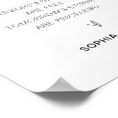 Open Bar-bruiloft voor EVERLEIGH Poster (Hoek)