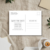 Open Bar Foto Betaalbare Trouw Save the Date Aankondigingskaart
