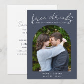 Open bar foto bruiloft save the date (Voorkant / Achterkant)