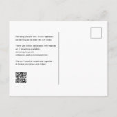 Open Bar Free Cake Photo Retro Save The Date Aankondigingskaart (Achterkant)