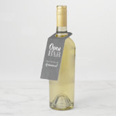 Open Bar - Funny Groomsmen Voorstel Flessenhanger (Schuin)