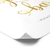 "Open Bar" Gold drinken Weddenschap Poster (Hoek)