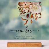 Open Bar Herfst Acryl Bord