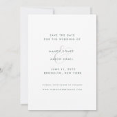 Open Bar Modern Photo Wedding Funny Save the Date (Achterkant)